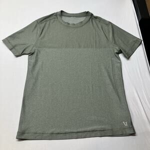 VUORI Grandview Tech 2 Tone Sage Green Performance Short Sleeve Shirt Size S